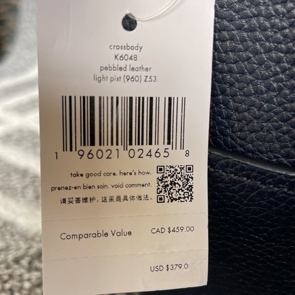 Kate Spade Pebbled Leather Crossbody Bag Light Pistachio Multi - Picture 6 of 16